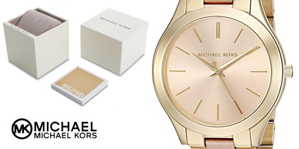 Chollazo Reloj analógico Michael Kors MK3493 Slim Runway para mujer por sólo 81,97€ con envío gratis (64% de descuento)