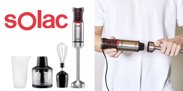 Chollazo Batidora de mano Solac Pro Chef 1000 de 1.000W + accesorios por sólo 29,90€ con envío gratis (-47%)