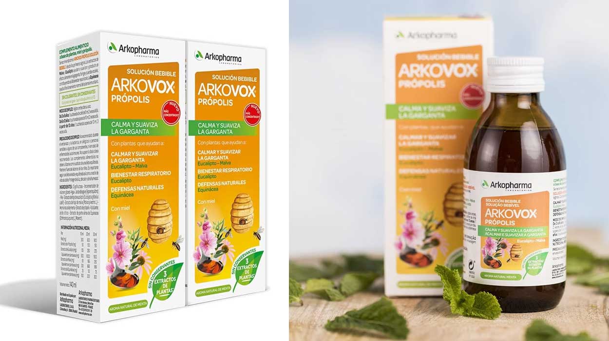 Chollo Pack de 2 jarabes Arkopharma Arkovox Própolis de 140 ml por sólo 16,39€ (-16%)