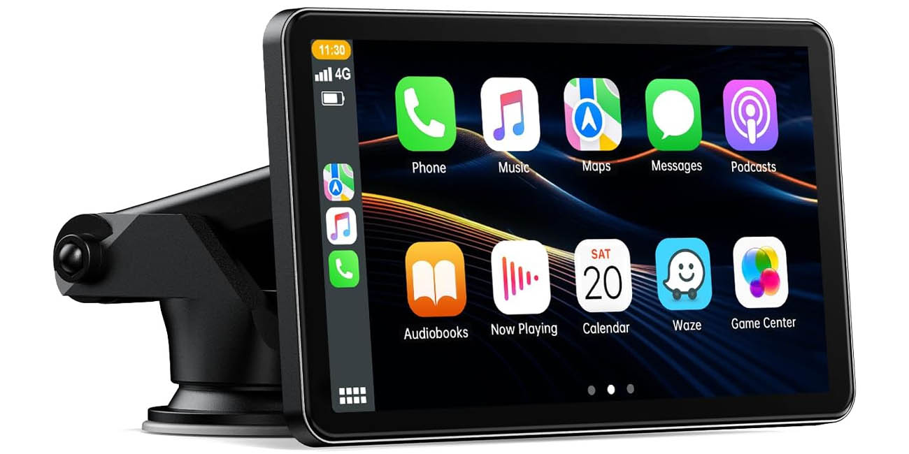 Chollo Pantalla táctil Volam de 7″ para añadir Android Auto o Apple CarPlay a tu coche por sólo 65,54€ con cupón (-36%)