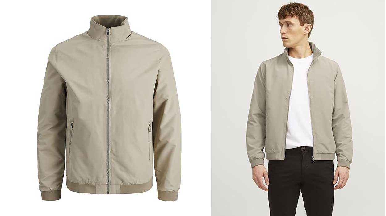 Chollo Chaqueta bomber Jack & Jones Jjerush Harrington para hombre por sólo 27,99€ (-30%)