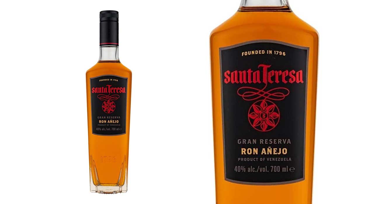 Chollo Pack x2 botellas Ron Añejo Gran Reserva Santa Teresa de 700 ml por sólo 22,98€ con descuento especial ¡11,49€ cada una!