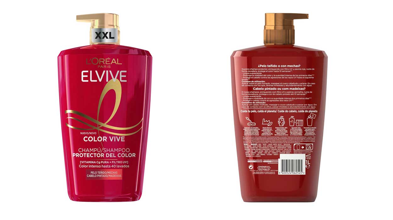 Chollo Champú protector L’Oréal Paris Elvive Color Vive para pelo teñido 1L por sólo 7,45€ (-32%)