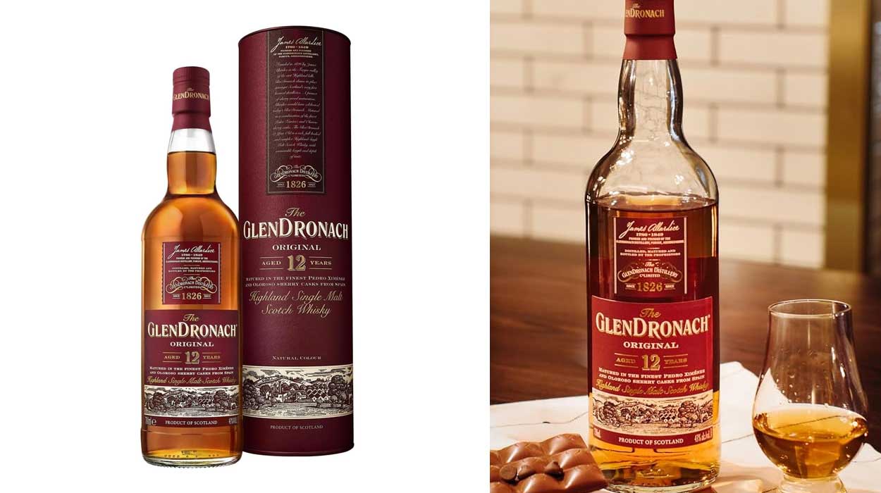 Chollo Whisky The Glendronach Original Highland Single Malt de 12 años por sólo 30,56€ con envío gratis (-38%)