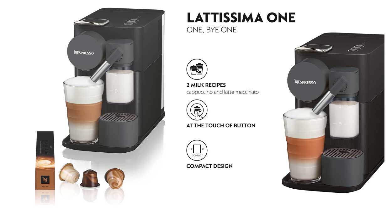 Chollo Cafetera Nespresso DeLonghi Lattissima One Evo por sólo 179€ con envío gratis (-36%)