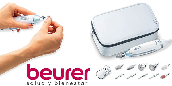 Chollo Set de manicura Beurer MP62 con luz y accesorios por sólo 39,99€ con envío gratis (50% de descuento)