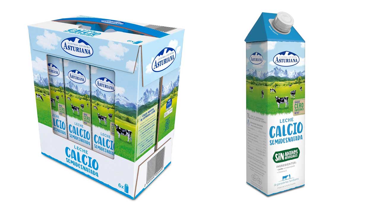 Chollo Pack x6 Leche semidesnatada Calcio Central Lechera Asturiana por sólo 7,89€ ¡1,31€ cada una!