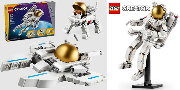 Chollo Set LEGO Creator 3 en 1 Astronauta Espacial por sólo 31,99€ con envío gratis (-36%)