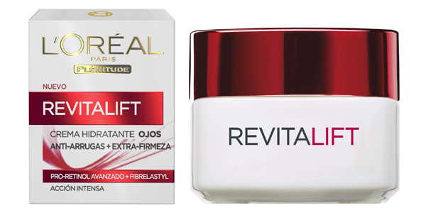 Chollo Contorno de ojos anti-edad hidratante L’Oréal Paris Revitalift de 15 ml por sólo 7,21€ (30% de descuento)