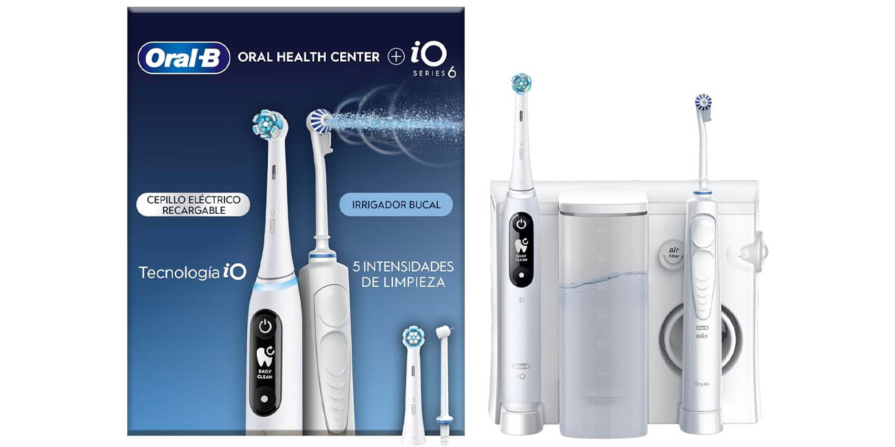 Chollo Cepillo de dientes e irrigador Oral-B iO6 por sólo 149,95€ con envío gratis (-40%)