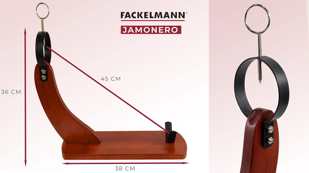 Chollo Soporte jamonero Fackelmann por sólo 16,99€ (-32%)