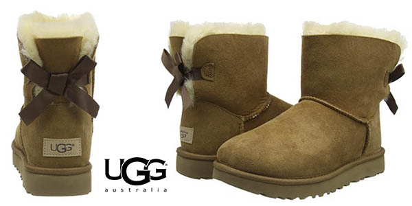 Chollo Botas UGG Mini Bailey Bow Li para mujer por sólo 139,90€ con envío gratis (-24%)