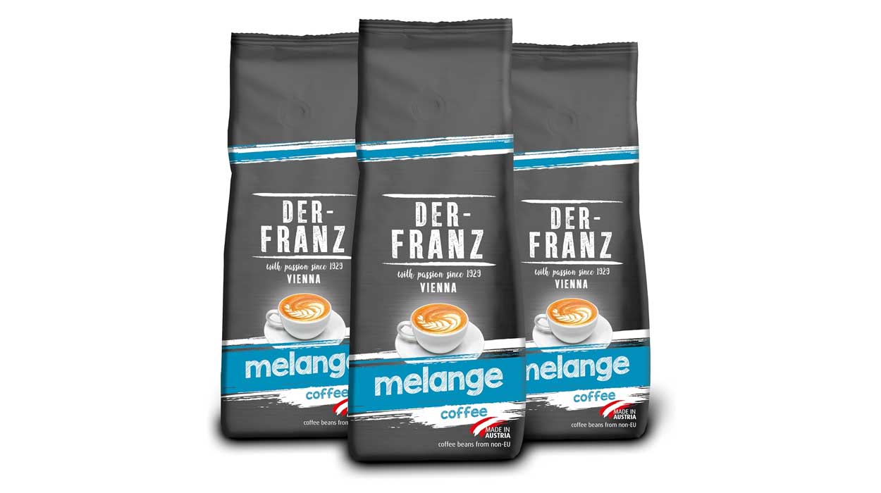 Chollo Pack x3 Café en grano Melange Der-Franz con certificación UTZ de 500 g por sólo 14,70€ con envío gratis (-18%)