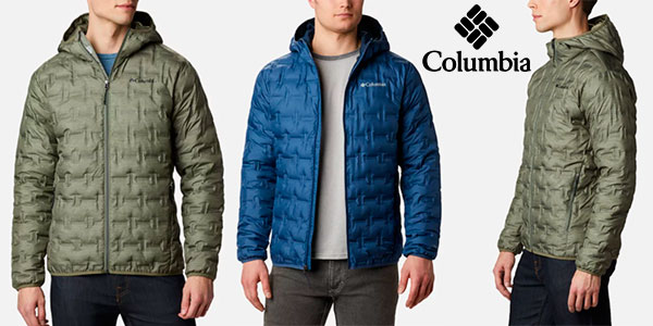 Chollo Chaqueta de plumón Columbia Delta Ridge con capucha para hombre por sólo 107,99€ con envío gratis (-40%)