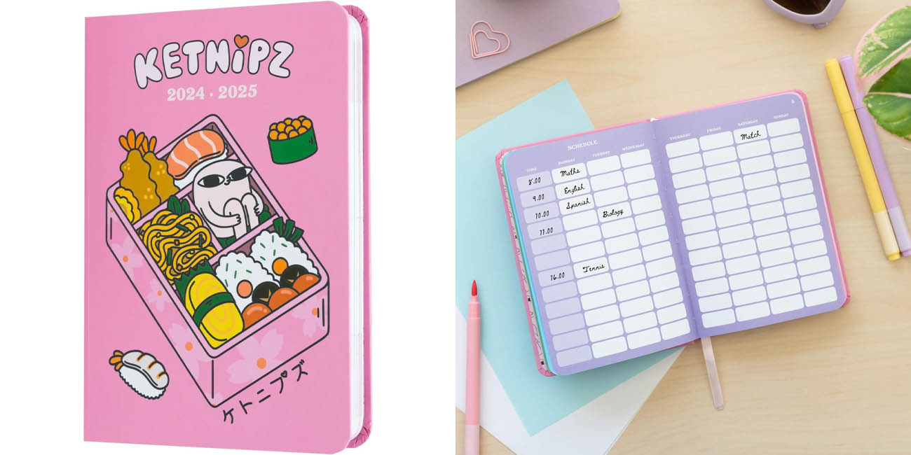 Chollo Agenda escolar Ketnipz 2024-2025 por sólo 6,99€ (45% de descuento)