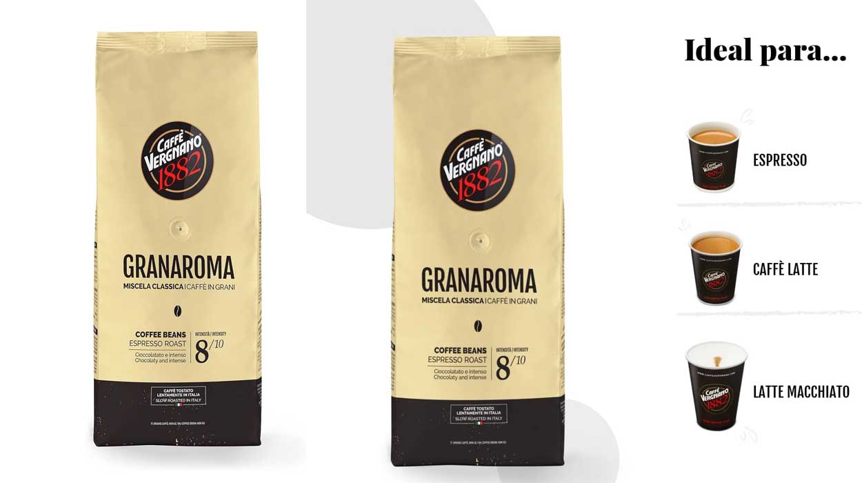 Chollo Café molido Caffé Vergnano 1882 Granaroma de 1 kg por solo 18,43€