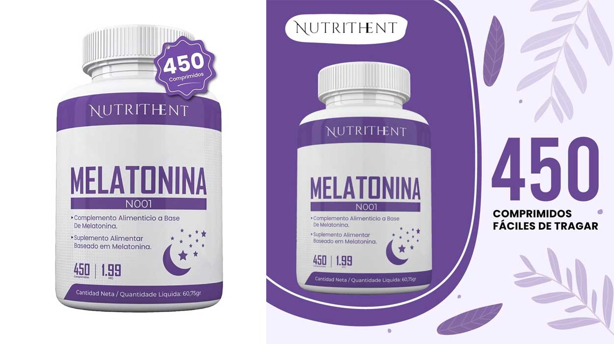 Chollo Suplemento de melatonina pura Nutrithent de 450 comprimidos por sólo 11,29€ con cupón (-24%)