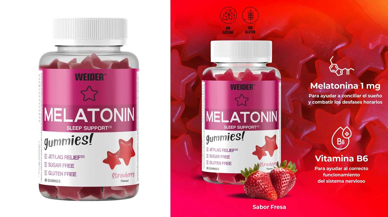 Chollo Suplemento de melatonina Weider de 60 gominolas por sólo 8,75€ (-20%)