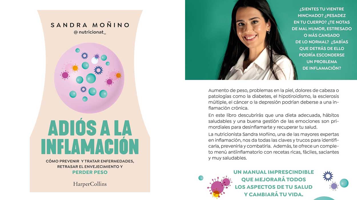 Chollo Libro “Adiós a la inflamación” de Sandra Moñino en tapa blanda por sólo 18,90€ ¡Top ventas!