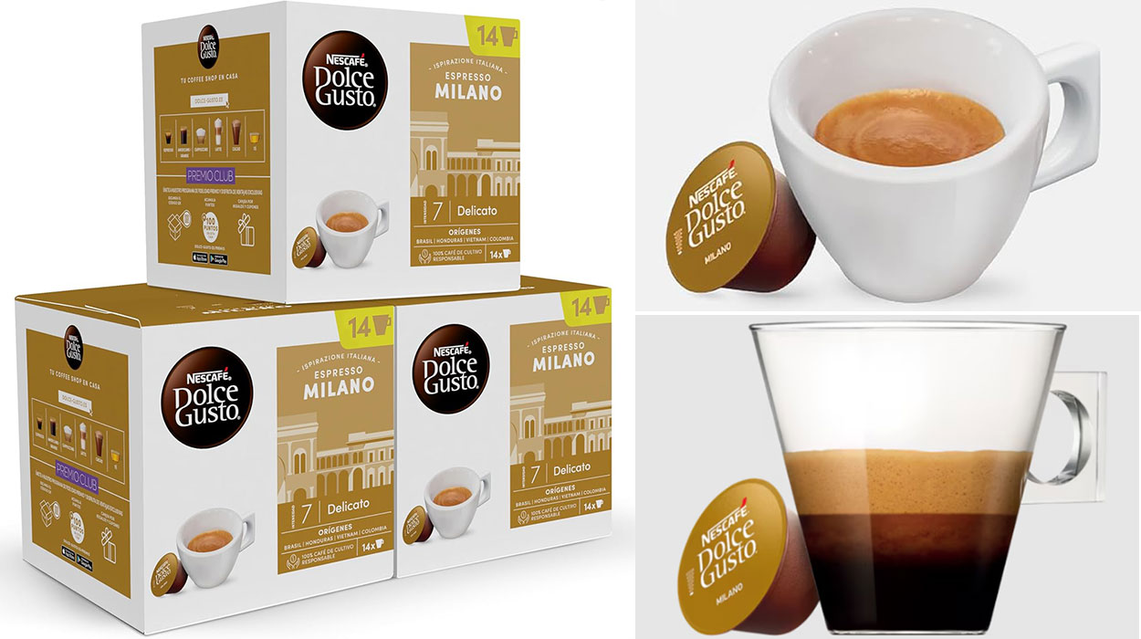 Chollo Pack de 42 cápsulas de café Nescafé Dolce Gusto Espresso Milano por sólo 10,11€ ¡0,24€ cada una!