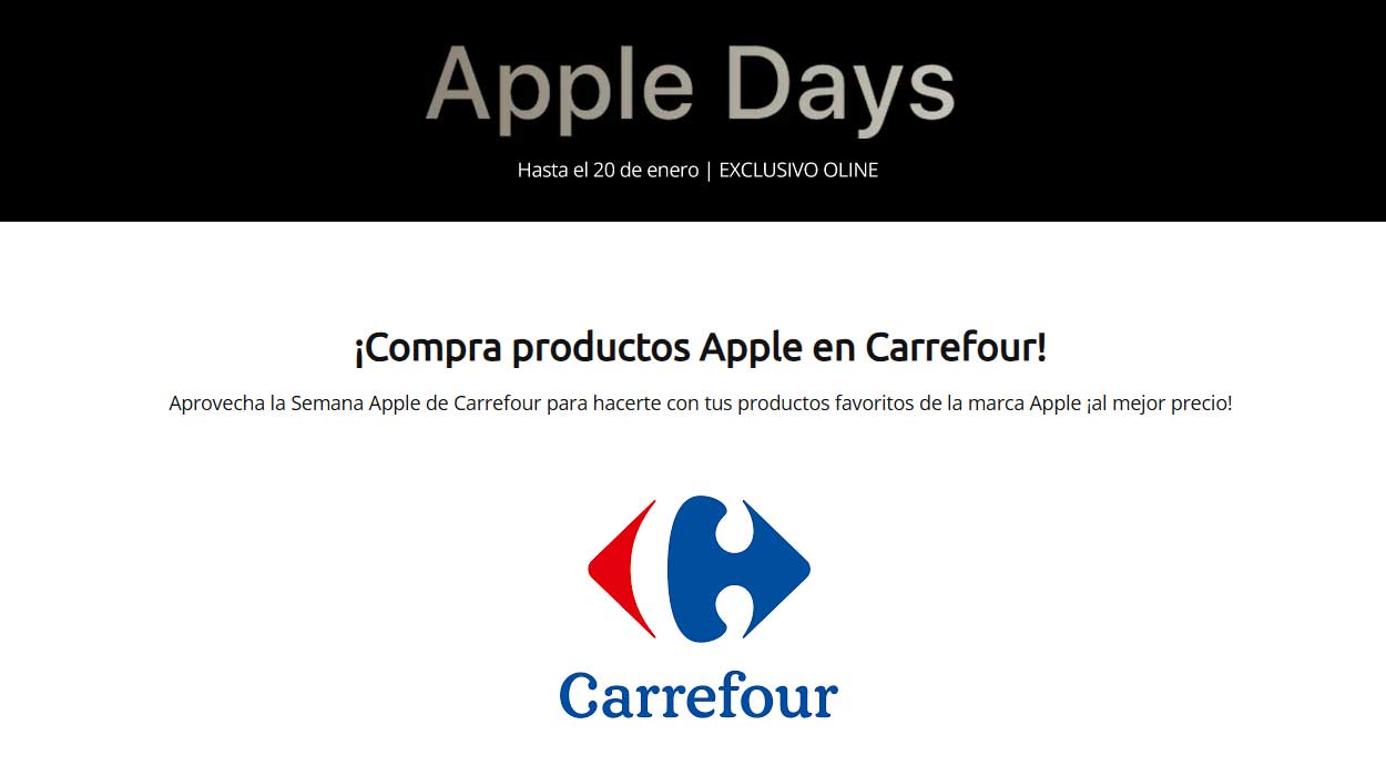 Llegan los Apple Days a Carrefour