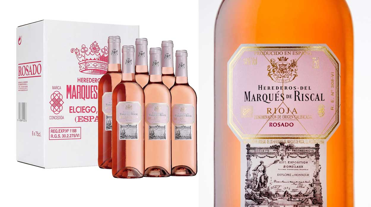 Chollo Pack de 6 botellas de vino rosado Marqués de Riscal D.O Rioja por sólo 34,53€ con envío gratis (-33%) ¡5,75€ cada una!