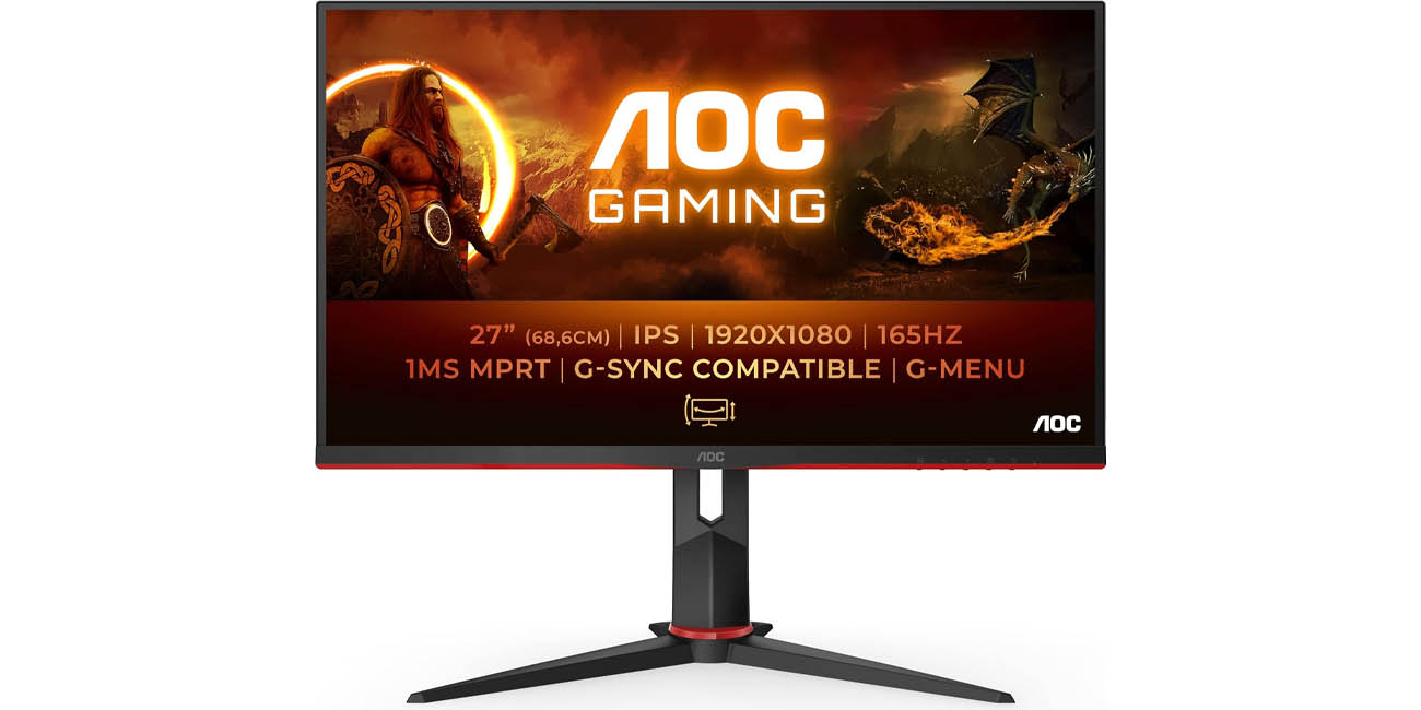 Chollo Monitor LED AOC Gaming 27G2SP FHD 165 Hz de 27″ por sólo 125,10€ con envío gratis (-40%)