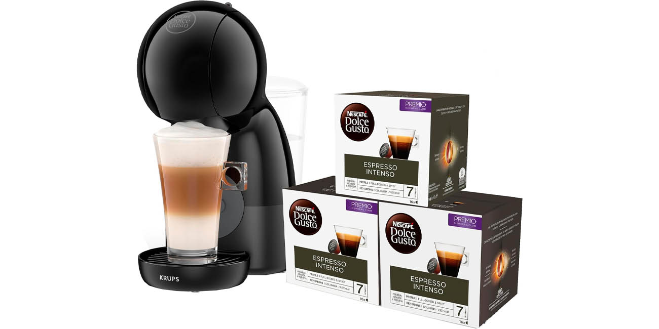 Chollo Pack Cafetera Krups Piccolo XS + 48 cápsulas Dolce Gusto por sólo 54€ con envío gratis (-36%)