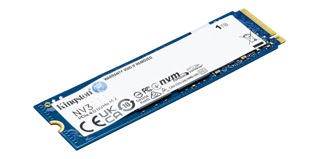 Chollo Disco SSD Kingston NV3 NVMe PCIe M.2 2280 de 1 TB por sólo 57,99€ con envío gratis (-38%)