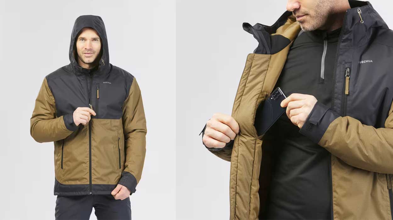 Chollo Abrigo de montaña Quechua SH500 para hombre por sólo 38,99€ (-22%)