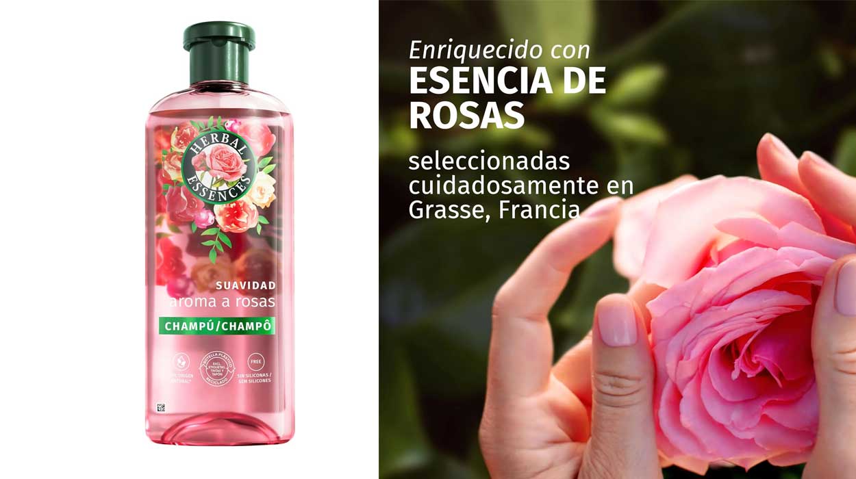 Chollo Pack x2 Champú Herbal Essences Suavidad Rosas de 350 ml por sólo 5,99€ con -50% en 2ª unidad ¡2,99€ cada uno!