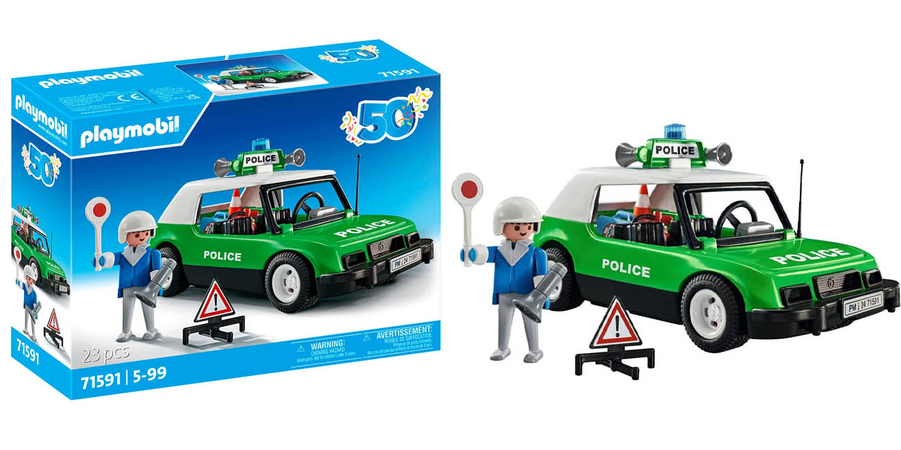 Chollo Coche de policía clásico Playmobil 50 Aniversario por sólo 13,99€ (30% de descuento)