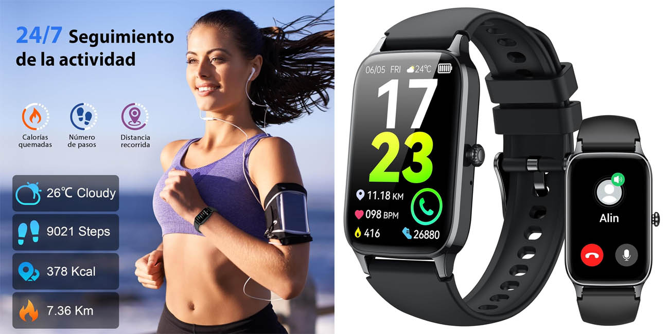 Chollo Reloj inteligente Soudorv P97D1 de 1.57″ HD con 112+ modos deportivos por sólo 29,99€ con envío gratis (-81%)