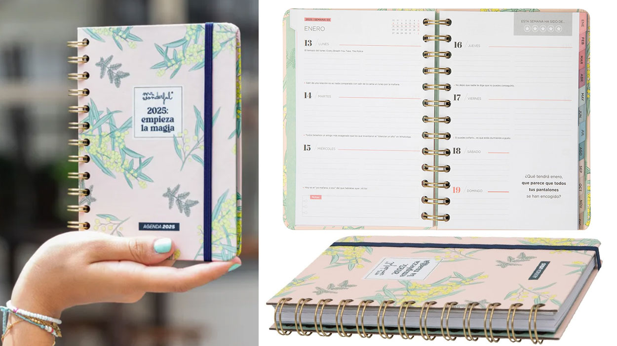 Chollo Agenda semanal pequeña 2025 Mr. Wonderful “Empieza la magia” por sólo 11,15€ (-30%)