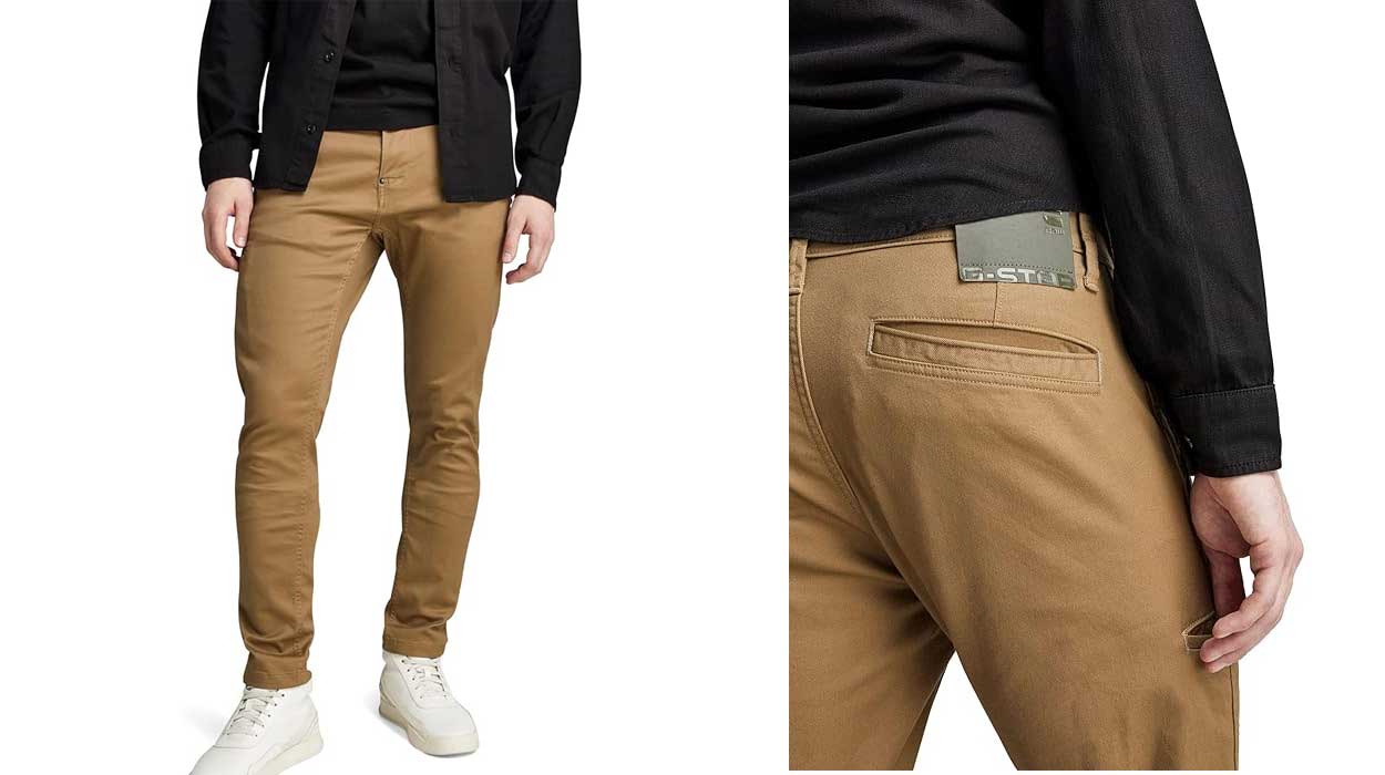 Son los pantalones chinos de G-STAR más vendidos y hoy tienen un rebajón impresionante