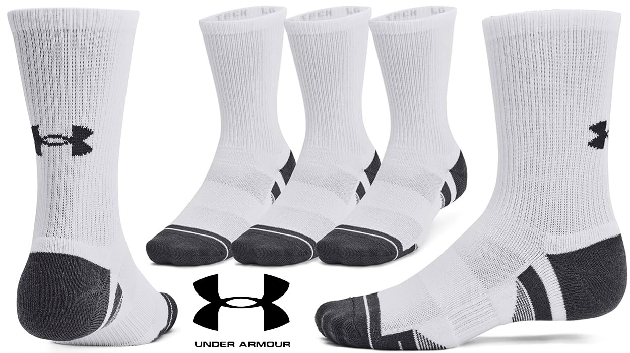 Chollo Pack x6 pares de Calcetines largos Under Armour UA Performance Tech por sólo 20,92€ con 2ª unidad al 50% ¡3,48€ el par!