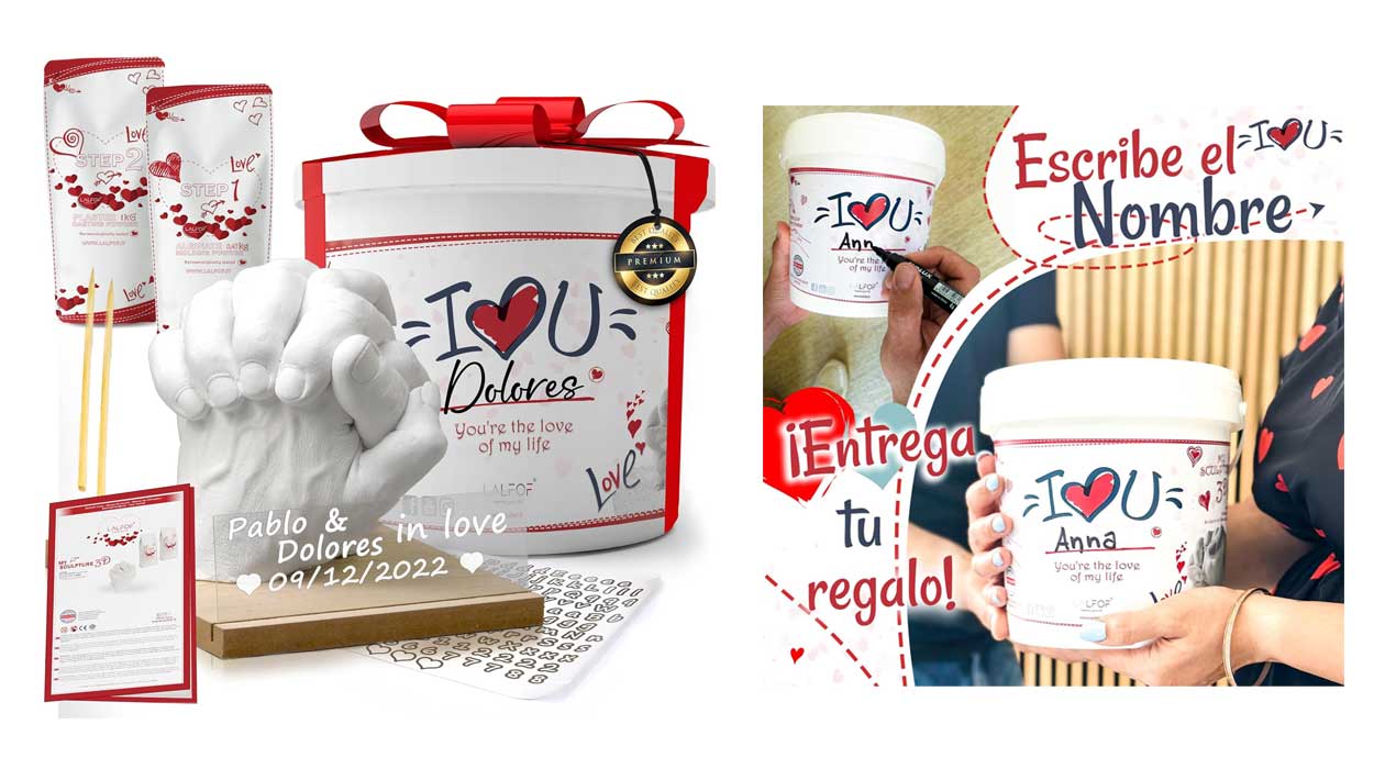 Sorprende a tu pareja con este kit de manualidades de yeso completísimo ¡Un regalo muy original!