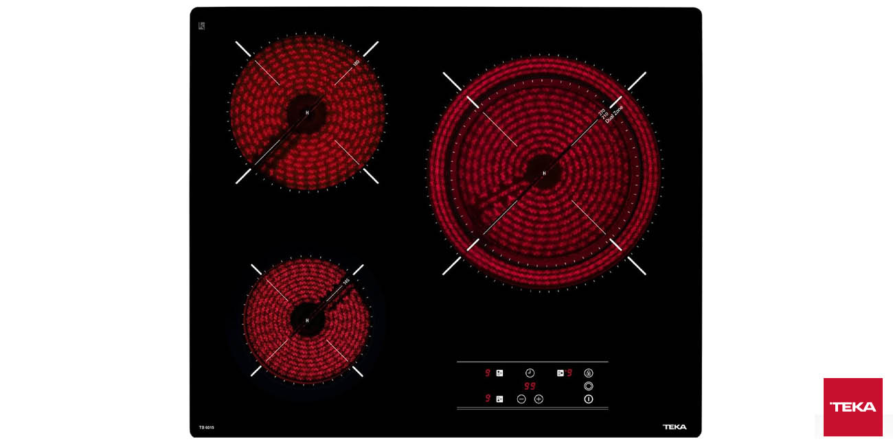 Chollo Placa de vitrocerámica Teka TB PRO 6315 de 3 fuegos por sólo 156€ con envío gratis (-35%)
