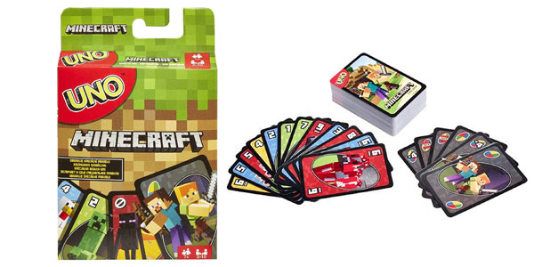 Chollo Juego de mesa infantil Uno Minecraft (Mattel FPD61) por sólo 7,26€ (39% de descuento)