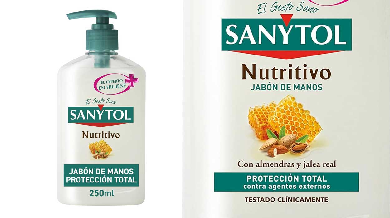 Chollo Jabón de manos Sanytol Nutritivo de 250 ml por sólo 1,51€ con cupón (-47%)