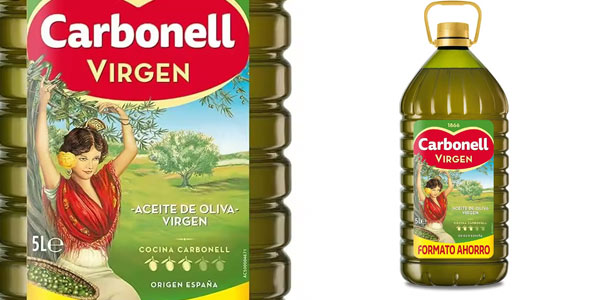 Chollo Garrafa de 5 litros de Aceite de Oliva Virgen Carbonell por sólo 26,45€ (-29%)