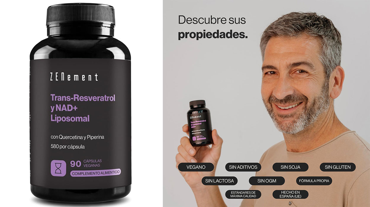 Chollo Suplemento antiedad Zenement Trans-Resveratrol & NAD+ Liposomal por sólo 31,97€ con envío gratis(-27%)