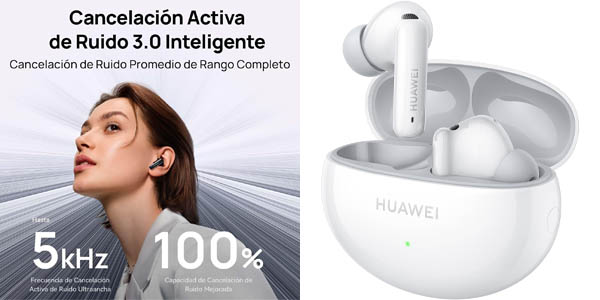 Chollo Auriculares inalámbricos Huawei FreeBuds 6i por sólo 73,99€ con envío gratis (-25%)