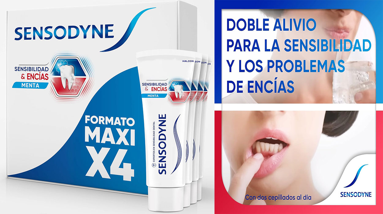 Chollo Pack x 4 Dentífrico Sensodyne Sensibilidad & Encías por sólo 13,50€ (-28%) ¡3,37€ cada una!