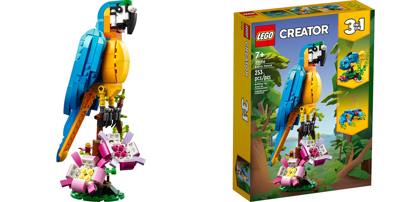 Chollo LEGO Creator 3 en 1 Loro Exótico por sólo 18€ (28% de descuento)