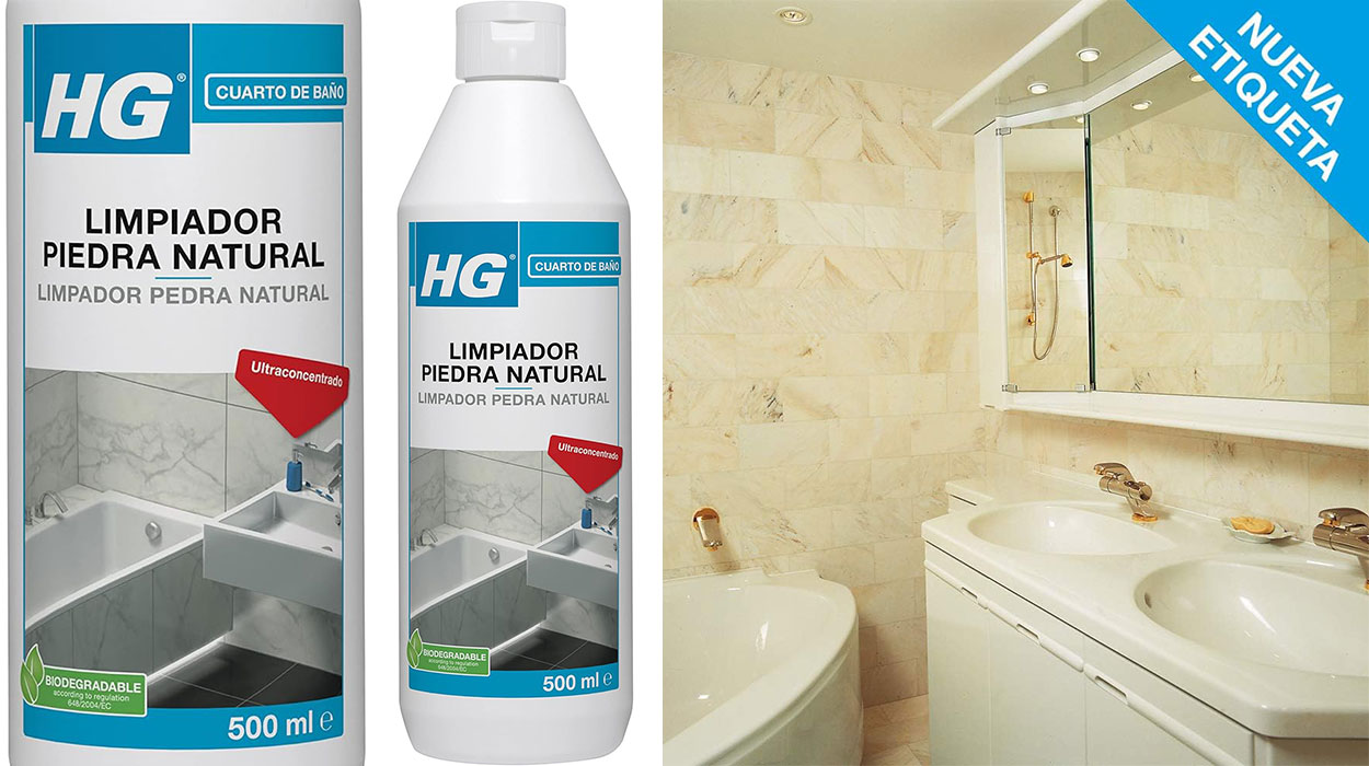 Chollo Limpiador HG Piedra Natural para baños y cocinas de 500 ml por sólo 7,30€ (-15%)