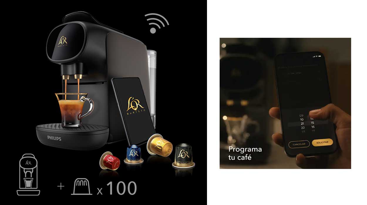 Chollo Cafetera L’OR Barista Creatif Conectada + 100 cápsulas por sólo 99€ con envío gratis (-50%)