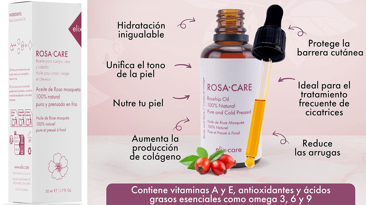 Chollo Aceite de rosa mosqueta 100% puro Rosa-Care por sólo 9,95€