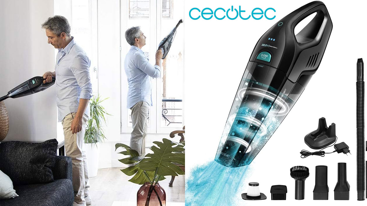 Chollo Aspirador de mano Cecotec Conga Immortal ExtremeSuction por sólo 34€ con envío gratis (-38%)