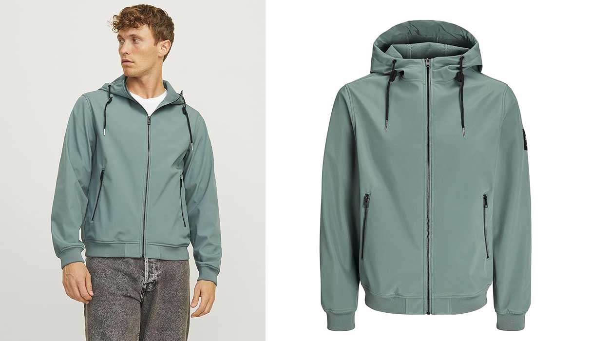 Llévate a mitad de precio esta elegante chaqueta softshell de Jack & Jones ¡Perfecta para el entretiempo!